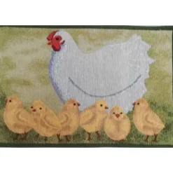 Tischset Tulip Patch – Frühlingshafte Grüntöne & dezente Tulpen | Gobelin 32x48cm