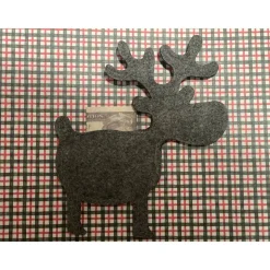 Toller Filzelch verziert, Gutschein, Ticket, Geldgeschenk, ca 16 x 14 cm