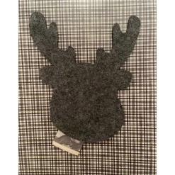 Toller Filzelch verziert, Gutschein, Ticket, Geldgeschenk, ca 16 x 14 cm