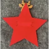 Toller Filzstern rot, mit Elchmotiv, Gutschein, Ticket, Geldgeschenk