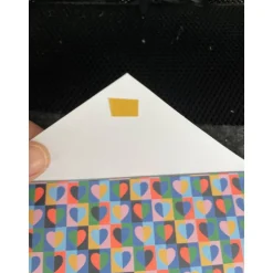 Toller Umschlag mit Banderole und Karte, Motiv Ticket