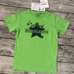 Tolles T-shirt gr.128/134 Einschulung Schulkind in grün