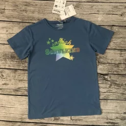 Tolles T-shirt gr.140/146 Einschulung * endlich Schulkind * in Blau mit Bunt