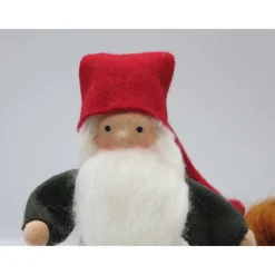 Tomte mit Fuchs - Jahreszeitentisch - Blumenkinder -Waldorf - Art.Nr. HE18