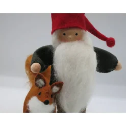 Tomte mit Fuchs - Jahreszeitentisch - Blumenkinder -Waldorf - Art.Nr. HE18