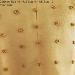 TOP und ROCK mit Perlen bestickt transparent