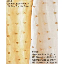 TOP und ROCK mit Perlen bestickt transparent