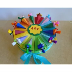 Torte Einschulung Schulanfang Geldgeschenk Junge O.Mädchen Schachteltorte Papiertorte Schule Gastgeschenk Schulstart