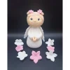Torten Figur Engel, Tortendekorationen, Fondant Figur Taufe, Tauf dekoration, Tierfiguren,