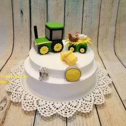 Tortenaufleger Fondant Geburtstag Tortendeko Bauernhof Hühner Schweine