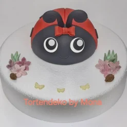 Tortenaufleger Fondant Geburtstag Tortendeko Marienkäfer Maikäfer