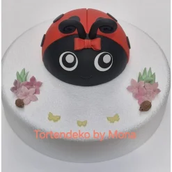 Tortenaufleger Fondant Geburtstag Tortendeko Marienkäfer Maikäfer