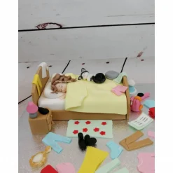 Tortenaufleger Fondant Geburtstag Tortendeko Teenie Zimmer unaufgeräumt