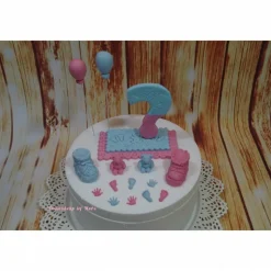 Tortenaufleger Fondant Geburtstag Tortendeko Babyshowerparty Babyparty