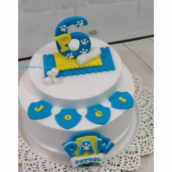 Tortenaufleger Fondant Geburtstag Tortendeko Geburtstagszahl in Paw Patrol Stil