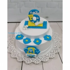 Tortenaufleger Fondant Geburtstag Tortendeko Geburtstagszahl in Paw Patrol Stil