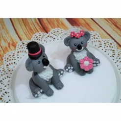 Tortenaufleger Fondant Geburtstag Tortendeko Koalabärchen Hochzeitspaar Koala