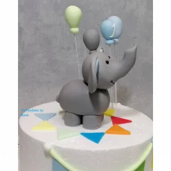 Tortenaufleger Fondant Geburtstag Tortendeko Elefant Malu