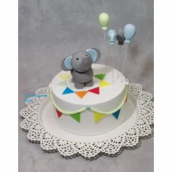 Tortenaufleger Fondant Geburtstag Tortendeko Elefant Malu