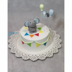 Tortenaufleger Fondant Geburtstag Tortendeko Elefant Malu