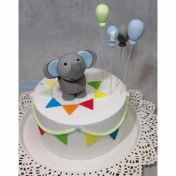 Tortenaufleger Fondant Geburtstag Tortendeko Elefant Malu