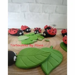 Tortenaufleger Fondant Geburtstag Tortendeko Marienkäfer Maikäfer