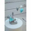 Tortenaufleger Fondant Geburtstag Tortendeko Elefant Mali mit Ballons
