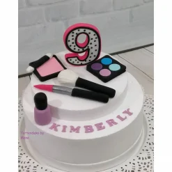 Tortenaufleger Fondant Geburtstag Tortendeko Geburtstagszahl mit mit Schminke