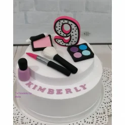 Tortenaufleger Fondant Geburtstag Tortendeko Geburtstagszahl mit mit Schminke