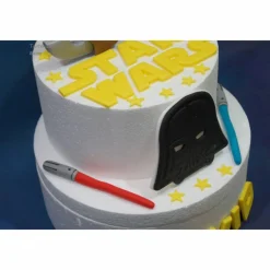 Tortenaufleger Fondant Geburtstag Tortendeko Star Wars  Yoda Lichtschwerter