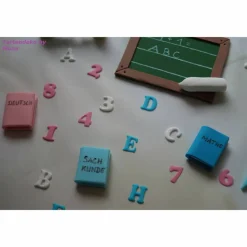 Tortenaufleger Fondant Geburtstag Tortendeko Einschulung Schulanfang