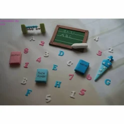 Tortenaufleger Fondant Geburtstag Tortendeko Einschulung Schulanfang