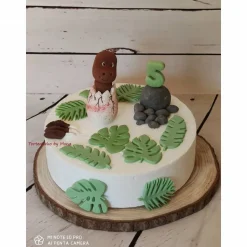 Tortenaufleger Fondant Geburtstag Tortendeko Dinolino aus den Ei