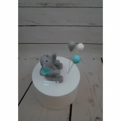 Tortenaufleger Fondant ,Geburtstag Tortendeko Elefant Ballon Taufe