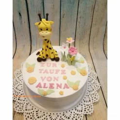 Tortenaufleger Fondant Geburtstag Tortendeko Giraffe Gerda zur Taufe