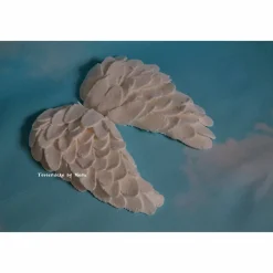 Tortenaufleger Fondant Geburtstag Tortendeko  Taufe Engelflügel mit Baby