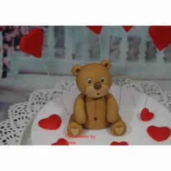 Tortenaufleger Fondant Geburtstag Tortendeko Valentins Teddy Valentina  Liebe Muttertag