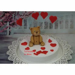 Tortenaufleger Fondant Geburtstag Tortendeko Valentins Teddy Valentina  Liebe Muttertag