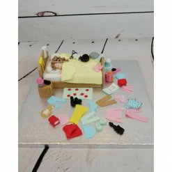 Tortenaufleger Fondant Geburtstag Tortendeko Teenie Zimmer unaufgeräumt