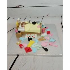 Tortenaufleger Fondant Geburtstag Tortendeko Teenie Zimmer unaufgeräumt