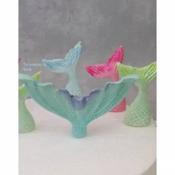 Tortenaufleger Fondant Geburtstag Tortendeko Mermaid  Meerjungfrauen Flossen