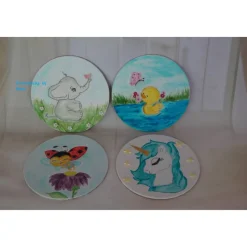 Tortenaufleger Fondant Tortenbild Tortendekoration  Fondantaufleger Elefant Dumbo Handgemalt Tortendeko Motivorte Fondantfigur Marienkäfer