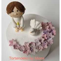 Tortenaufleger Fondant Tortendeko Mädchen  Taufe Kommunion Konfirmation