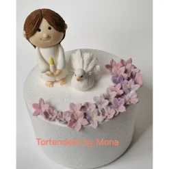 Tortenaufleger Fondant Tortendeko Mädchen  Taufe Kommunion Konfirmation