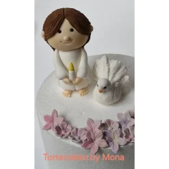 Tortenaufleger Fondant Tortendeko Mädchen  Taufe Kommunion Konfirmation