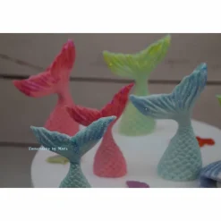 Tortenaufleger Fondant Zuckerfigur  Tortendeko Tortendekorationen  35 tlg. Set für Meerjungfrauen  Mermaid Nixe Korallen