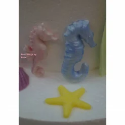 Tortenaufleger Fondant Zuckerfigur  Tortendeko Tortendekorationen  35 tlg. Set für Meerjungfrauen  Mermaid Nixe Korallen