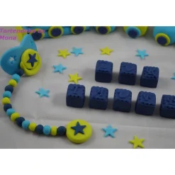 Tortenaufleger Fondant Zuckerfigur Baby,Taufe Tortendeko