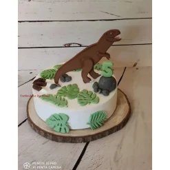 Tortenaufleger Fondant Zuckerfigur Tortendeko T-Rex Dinosaurier  Geburtstag