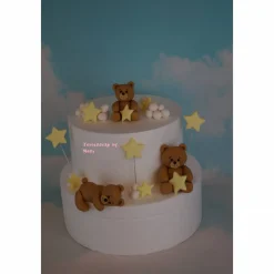 Tortenaufleger Fondant Zuckerfigur Baby Taufe Tortendeko Tortendekorationen